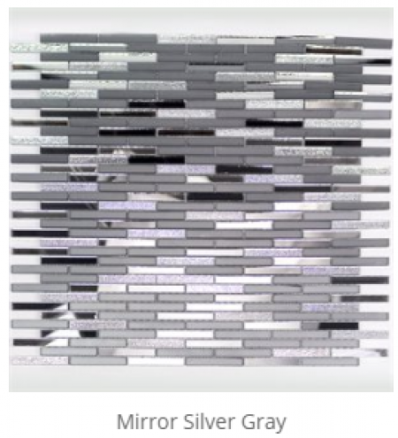S3Mosaic Silver Grey Mini Strips